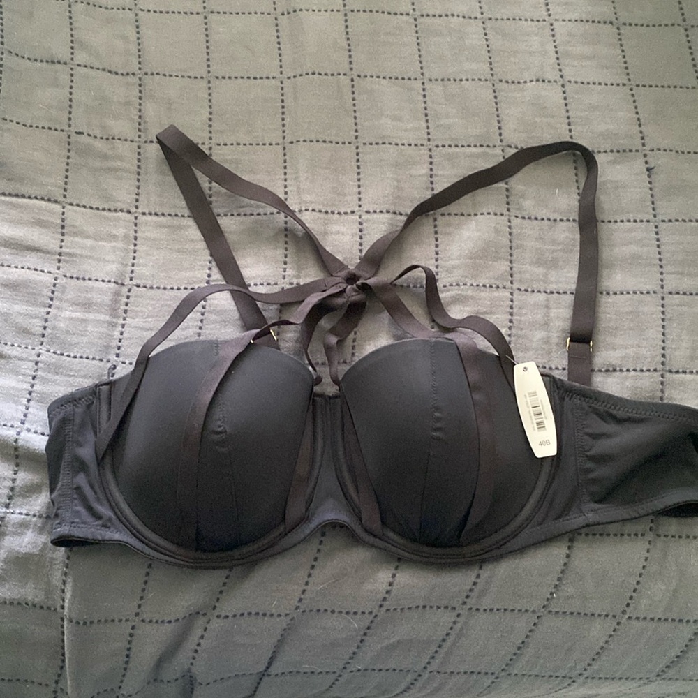 AdoreMe Black Bra Strappy Lingerie